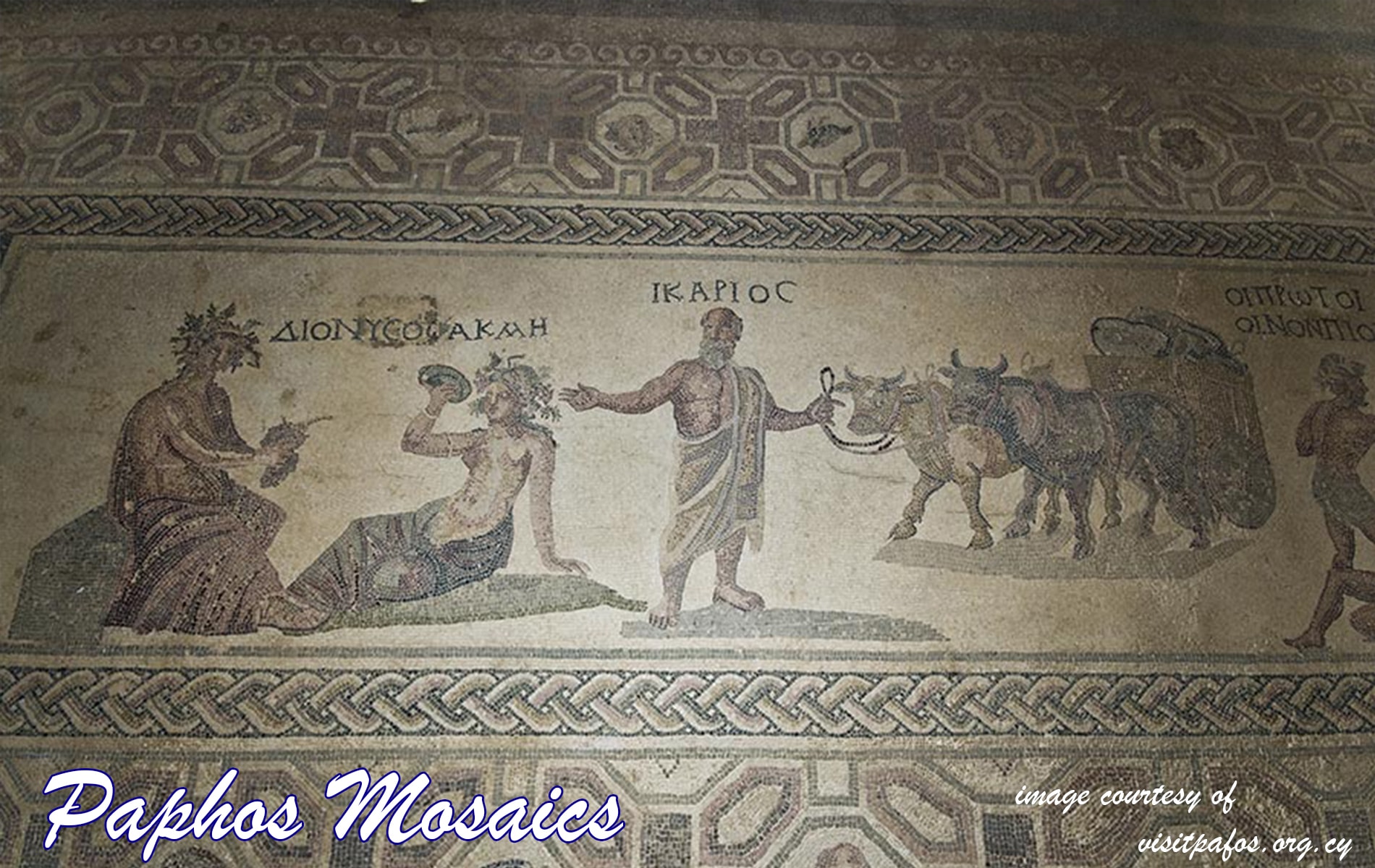 Paphos airport transfers to Paphos Mosaics